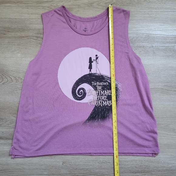 DISNEY Nightmare Before Christmas Purple Graphic Tank Top Women's size XL 16/18 - Picture 5 of 6